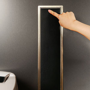 Portaescobillas de Inodoro Empotrado de Acero Inoxidable de Lujo <span class=keywords><strong>con</strong></span> Nicho, Diseño Moderno, Superficie de Cuero Empotrada - Product Image 5