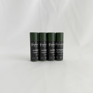 100% envase cosmético biodegradable de grado alimenticio brillo de labios tubo cilíndrico personalizado embalaje tubo de papel de bálsamo labial de realce - Product Image 4