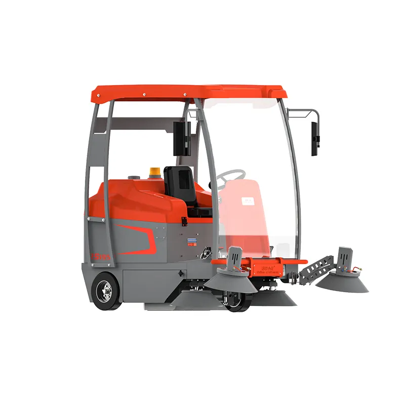 Recheargeable Floor Sweeper Car 220V Commercial Cleaning Machines