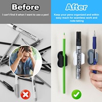 Porte-stylo en silicone antidérapant, organisateur de bureau, étui universel pour crayons, conception peu encombrante pour les accessoires de bureau et de salle de classe