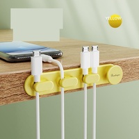 2024 Usb câble gestion des fils Clips de câble supports de cordon pour bureau porte-câble Clips auto-adhésif cordon organisateur