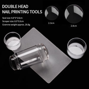 <span class=keywords><strong>Tampon</strong></span> en silicone transparent pour ongles avec racloir, <span class=keywords><strong>manucure</strong></span> française, bricolage, <span class=keywords><strong>tampon</strong></span> pour vernis à ongles, outils de <span class=keywords><strong>stamping</strong></span> - Product Image 3