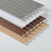 Panneau mural WPC insonorisant, ignifuge et absorbant le son, design géométrique moderne gaufré Damas, garantie 3 ans, design graphique, pour salle de sport