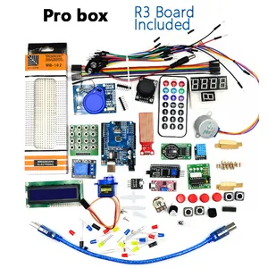 Arduino R3 kiti için 1 kutu başlangıç kiti elektronik bileşenler Set kutu ile 830 tie-puan Breadboard elektronik DIY kiti