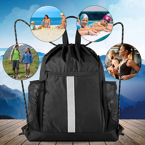 Mochila Deportiva con Cordón, Diseño Nuevo, Logotipo Personalizado, a la Moda, Impermeable, de Poliéster, Informal, para Gimnasio - Product Image 5