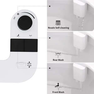 Melek banyo soğuk su çift meme Bide De Toilette Bide durulayın özel süper ince plastik kolay kurulum Modern Bide - Product Image 3