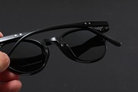 Lunettes de soleil polarisées de luxe personnalisées avec logo, protection UV, pour hommes, haute qualité, en TR90, style vintage rond 2026