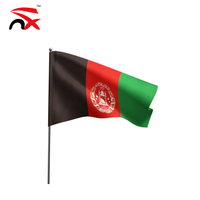 Vente chaude drapeau afghan fabriqué en usine 3x5ft grand drapeau national imprimé numérique polyester drapeau afghan