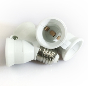 <span class=keywords><strong>2</strong></span> In 1 Doppel E27 Sockel Sockel Extender Schraube E27 LED Lampen fassung Konverter Lampen fassung E27 bis <span class=keywords><strong>2</strong></span> E27 Splitter Adapter Lampen fassung - Product Image 5