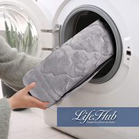 Tapis de bain en mousse à mémoire de forme ultra doux CF, épaisseur 0,8 pouce, en microfibre absorbante, antidérapant et lavable, pour baignoire