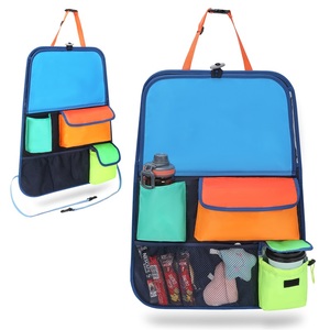 Organisateur de siège arrière de voiture en polyester multi-poches (4-7 compartiments) avec couleur personnalisée - Product Image 1