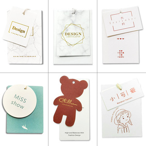 Etiquetas colgantes de ropa de tela personalizadas, etiquetas de <span class=keywords><strong>precio</strong></span> con logotipo oscilante, etiquetas para ropa CMYK, etiquetas colgantes de ropa - Product Image 5