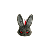 Pendentif en peluche lapin blanc avec motif bleu et oreilles étoilées, breloque style Lolita pour les boutiques d'accessoires Harajuku