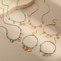 Ensemble de bijoux bohèmes en résine étincelante et acier inoxydable pour femme, idéal pour les fêtes, vente en gros, accessoires de mode en vrac
