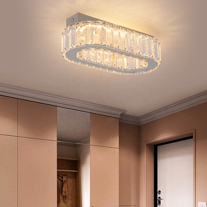 شخصية بيضاوية بسيطة نورديك مصباح سقف مطعم غرفة نوم Licht إضاءة كريستال إبداعية - Product Image 1