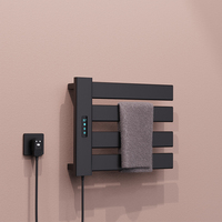 Sèche-serviettes électrique intelligent avec prise européenne, séche-serviettes de salle de bain en alliage d'aluminium, pliable, mobile, chauffe-serviettes
