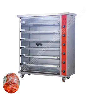 Rotisserie mesin panggang Oven pemanggang ayam pemanggang ayam panggang Gas ayam Roaster untuk dijual