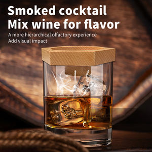新デザインウッドカクテルスモーカーチップスバーテンダーキットウィスキー喫煙者セットホームバー用エレガントなバーツール - Product Image 2