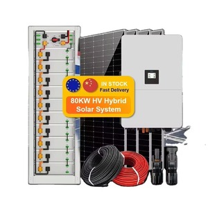 Deye 80KW ระบบพลังงานแสงอาทิตย์ HV ไฮบริด819.2V 51.2V แบตเตอรี่100AH เกรดอุตสาหกรรมเชิงพาณิชย์พร้อมการจัดการพลังงานอัจฉริยะ - Product Image 1