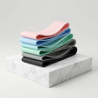 Bandes de Résistance en Latex de Haute Qualité – Lot de 4 (Rose, Bleu, Vert, Gris) – Antidérapantes et Durables pour la Maison, la Gym, le Yoga et le Pilates