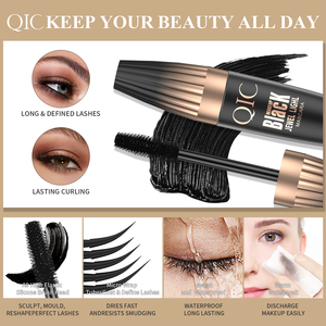 Nouveau Mascara pour Cils Imperméable, Courbeur, Longue Tenue, Séchage Rapide, Étiquette Personnalisée, Effet 4D, Crème de Mascara Noire - Product Image 2