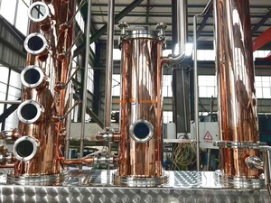 Alambique de Destilación de Cobre TW Turnkey 300L 500L, Equipo de Destilación de Ginebra para Destilería Artesanal - Product Image 3