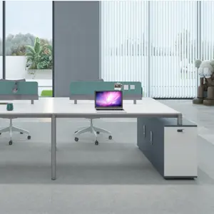 Hot sales modern office furniture stand luxury advanced gray executive office stand home study Desk bench