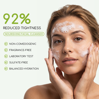Nettoyant Visage OEM Apaisant à l'Huile de Jojoba et de Graine de Maracuja, Complexe Anti-Rides Bio, Nourrissant et Renforçant la Barrière Cutanée