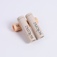 Boîte ronde en carton kraft biodégradable sur mesure, conteneur cylindrique pour déodorant, tube en papier compostable pour baume à lèvres