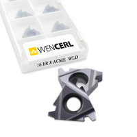 WENCERL PVD Coated Tungsten Carbide CNC Threaded Inserts 16IR 16ER 16ACME 22IR Threading Carbide Insert Cutting Tool