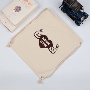 Bolsas de Lona de Algodón Plegables al por Mayor, Bolsas con Cordón Personalizadas Impresas, Mochilas Promocionales para Yoga, Viajes y Baloncesto - Product Image 3