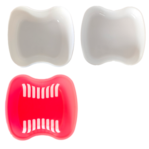 กล่องใส่ฟันปลอมพร้อมตะกร้ากรองและแปรงทำความสะอาดสองหัว ชุดกล่องเก็บรีเทนเนอร์ ฟันปลอม แบบพกพา - Product Image 3