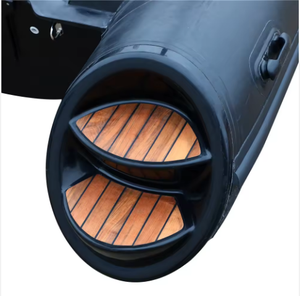 Bateau de pêche semi-rigide de 19 pieds, coque en V profond, bateau rapide, bateau à rames, bateau en Hypalon 580, style norvégien, <span class=keywords><strong>noir</strong></span> - Product Image 6