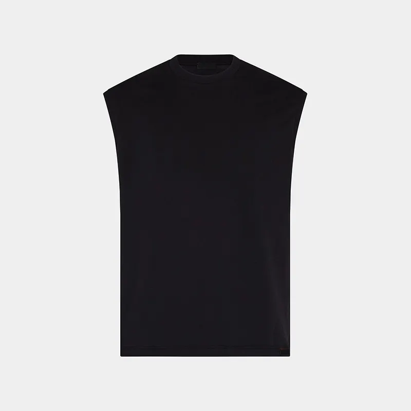 사용자 정의 플러스 사이즈 남자 조끼 면 로고 인쇄 t 셔츠 일반 대형 티셔츠 스웨트 셔츠 두꺼운 빈 스포츠 민소매 티셔츠