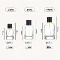 Flacons de parfum en verre vides de 30 ml, 50 ml, 100 ml, flacon pulvérisateur rond pour parfum, logo personnalisé, flacon de parfum de luxe