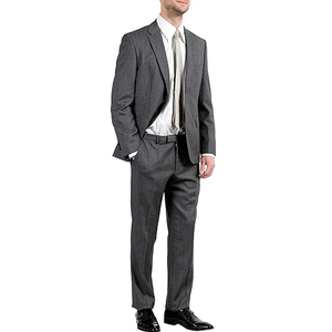 Costumes d'affaires de haute qualité à simple boutonnage pour hommes italiens Nouveau design Vêtements de marié de mariage décontractés en deux pièces - Product Image 3