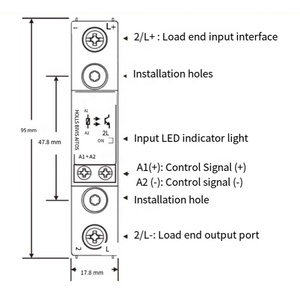 Trd600d25l 25A thông minh trạng thái rắn <span class=keywords><strong>Relay</strong></span> SSR mini công nghiệp công suất cao với 4-32vdc đầu vào 24-600vdc đầu ra kín bảo vệ tính năng - Product Image 6