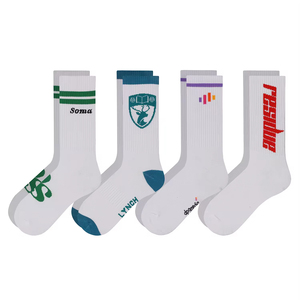 Vente directe d'usine, chaussettes de sport en coton respirant personnalisées, chaussettes pour hommes, chaussettes de sport à logo personnalisé, chaussettes personnalisées - Product Image 3