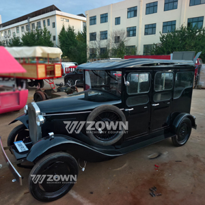 Voiture électrique classique de luxe vintage, véhicule classique personnalisé 5 places avec une longue autonomie, économique, transport spécial - Product Image 1