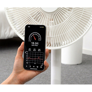 Rasal kipas pendingin elektrik cerdas, kipas meja pendingin elektrik cerdas bertenaga baterai Digital 12 inci dengan Remote Control untuk rumah - Product Image 4