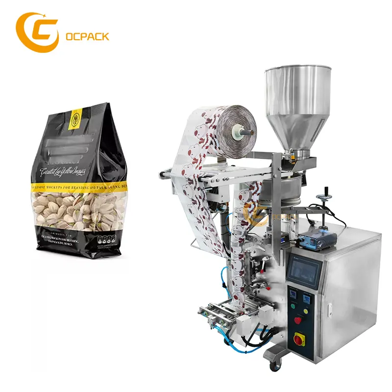 Otomatik gıda granül şeker tuz baharat tozu biber un kahve poşet granül fıstık tahıl fasulye torbası paketleme makinesi