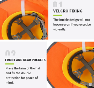 หมวกแบบแข็งสะท้อนแสงมองเห็นได้ชัดเจนหมวกสะท้อนแสงตาข่ายเต็มหมวกกันแดด - Product Image 2