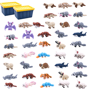 Figurine di Animali Articolati Stampate in 3D, Bambole di Animali Selvatici con Articolazioni Mobili, Ornamenti di Mini Creature in Diversi Stili, Giocattoli Educativi per Bambini - Product Image 1