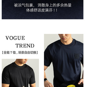 Camiseta <span class=keywords><strong>de</strong></span> Manga Corta para Hombre, Algodón Doble Mercerizado con Amoníaco Líquido, Logotipo OEM, Estilo 80s, Verano, Lujo, Bordado en Contraste - Product Image 4