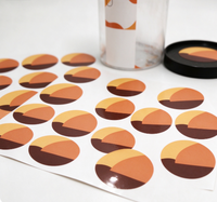 Autocollant adhésif personnalisé avec votre logo, autocollant en vinyle imperméable pour bouteille, pot, emballage de produits cosmétiques et de soins de la peau, étiquette adhésive