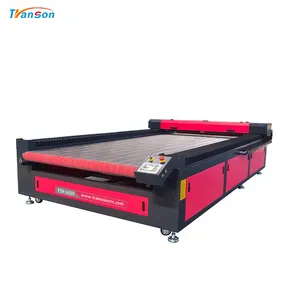TS1630 Position automatique 130-150W Cnc Co2 Laser Machine de découpe tissu tissu étiquette coupe gravure machine