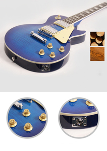 Alta calidad personalizado lp estilo cuerpo sólido caoba 22 Fretes les paul guitarra acústica eléctrica hecha en china - Product Image 2