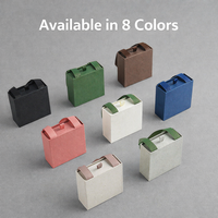 Boîte à bijoux portable avec poignée, 8 couleurs disponibles, logo personnalisé en estampage à chaud pour boucles d'oreilles, collier, bague, boîte en papier