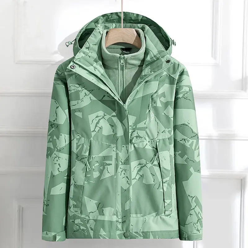 SHINBENE Cam Outdoor Jacken für Männer und Frauen 3 in 1 Fashion Tide Brand Paar Bergsteiger Kleidung