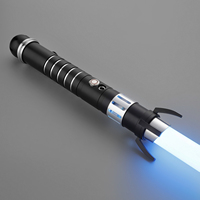 LGTMarrok Inquisitor Lightsaber RGB Neopixel con Empuñadura Metálica, Sonido de Oscilación Suave, Sable de Duelo Estilo Señor Oscuro